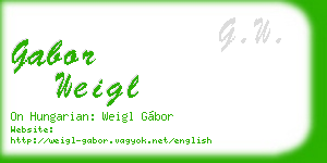 gabor weigl business card